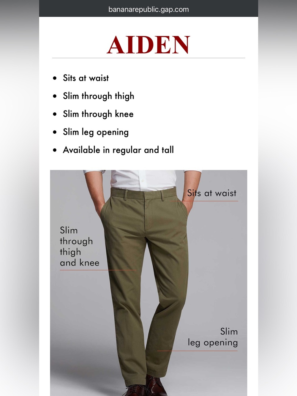 Banana Republic Men's Navy Chino Pants - 31/32